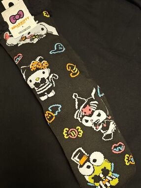 Hello Kitty Black  Halloween Crew Socks